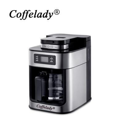 China Automatic hotel coffee machine with coffee grinder for sale