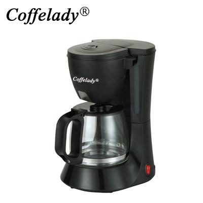 China Hotel Hot Sales 4-6 Cups Anti-drip Function High Quality Coffee Maker With Filter Home Permant Coffee Machine for sale