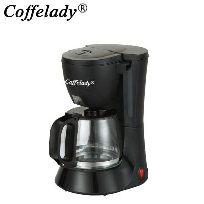 China Hotel 10 Cup Electric Black Drip Coffee Machine 1.2L Electric Coffee Maker With Glass Pot for sale