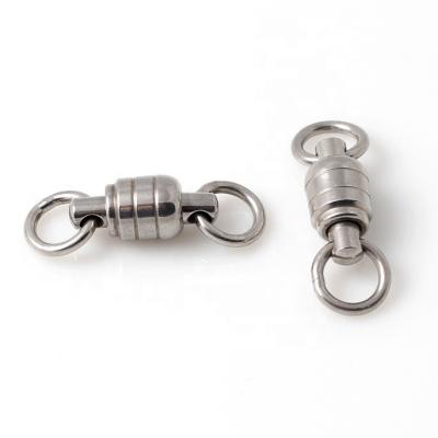 China Factory Supply High Strength Fishing Swivel Deep Stainless Steel Ball Bearing Sea Fishing Swivel Connector With Welded Solid Ring for sale