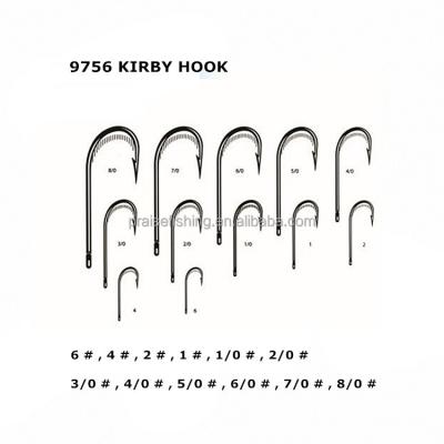 China High Carbon Steel With 20 Years Manufacturer Experience Pr-9756 Kirby Hook High Carbon Steel Circle Hook Fishing Hook for sale