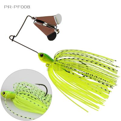 China Lead 7g 8 Colors Casting Blade Master Spinner Bait Fishing Lure With Silicone Skirt for sale