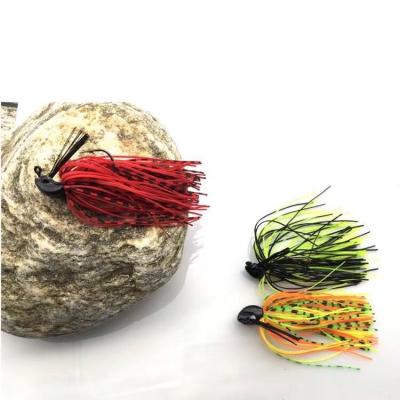 China Corrosion Resistant 7g /10g/14g Mixed Artificial Groundbait Color Lead Skirt Rubber Fishing Builds Buzz Master Swim Bass Jig Fishing Lure for sale