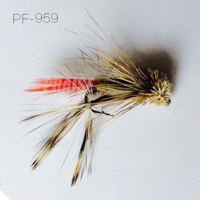 China Colorful Handmade Hook Fly Fishing Flies Lures and Free Sample Natural Material Fly Fishing Lures for sale