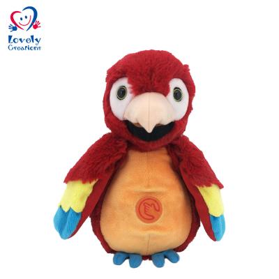 China Electronic Macaw Design Plush Repeats After All Taken Human Speech Plush Tortoise Dog Strain Monster Soft Animal Toy for sale