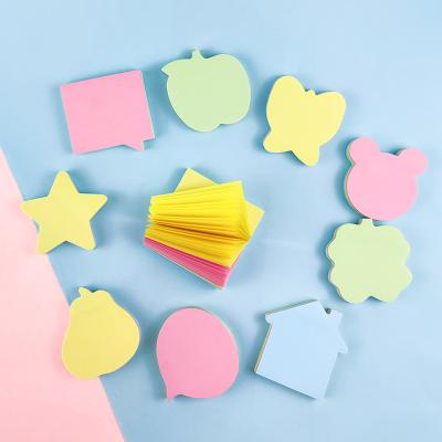 China Self Adhesive Memo Pad Multi Butterfly Shapes 3*3inches Sticky Notes Set In Different Colors for sale