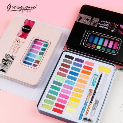 China Amazon Hot Selling 36colors Solid Watercolor Paint Set DIY Drawing 12mL Wholesale for sale