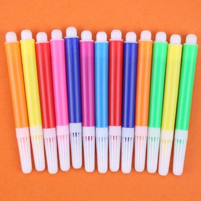 China Painting and Drawing 12 Colors Mini Watercolor Marker Pen Wholesale Washable Non-Toxic for Kids Drawing for sale