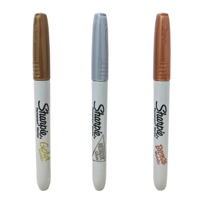 China Sharpie's Painting and Drawing Silver and Gold Metallic Permanent Marker Pen for sale