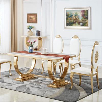 China Wholesale Modern Italian Simple Style Table Top Rectangle Household Dining Table Luxury Marble Set for sale