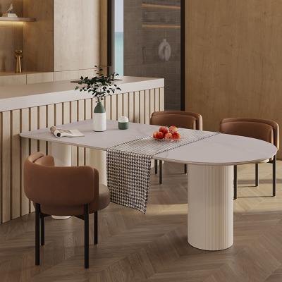 China Modern Home Restaurant Modern Design Smart Dining Tables With Chairs Wood Table for sale