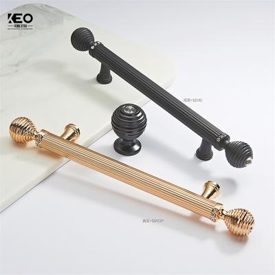 China Modern Factory Price Zinc Alloy Luxury Design Bedroom Cabinet Handles Furniture Drawer Handles Knobs Ak1209 for sale