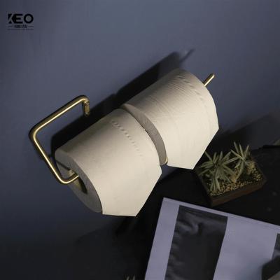 China Modern Nordic KEO Brass Toilet Tissue Holder Toilet Paper Roll Towel Hook Holder for sale