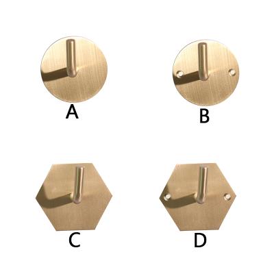 China Nordic Minimalist Creative Butterfly Porch Bedroom Door Coat Hat Gold Wall Brass Hanging Single Hook for sale