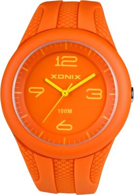 China Orange Sporty 24 Hour Analog Watch ROHS REACH 10 ATM Water Resistant for sale