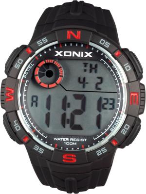 China Sporty Gents Digital Watch With Chronograph 10 Laps Memory Dual Time for sale