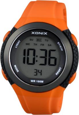 China Electronic Sports Rubber Digital Gents Watch With Alarm for sale