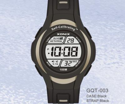 China Digital Plastic Quartz Self Calibrating Watches For Men Sports for sale