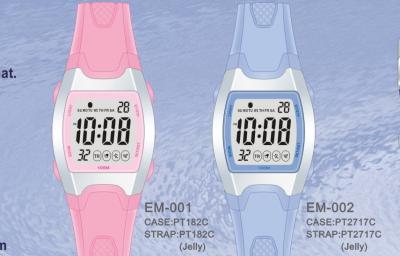 China Square Quartz Kids Digital Watches For Boys , PU Strap Stainless Steel Bezel for sale