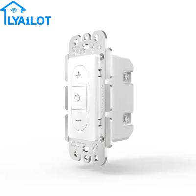 China ABS+PC Tuya smart wifi dimmer smart extreme US standard USA standard stepless switch dimming switch for sale