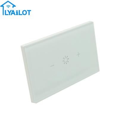 China Smart White Wireless Touch Control Touch Screen Wall Light Switch Wifi Panel Light Electric Dimmer Rheostat Electric Dimming Switch With Timing Function for sale