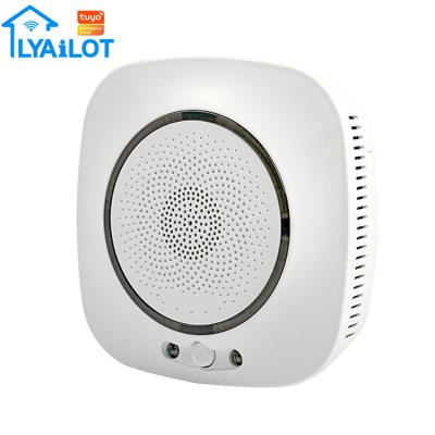 China Tuya Smart APP Linkage WiFi Smart Gas Detector for Home Security, Kitchen Cooking Gas Leakage Alarm Detector with US/EU Plug for sale