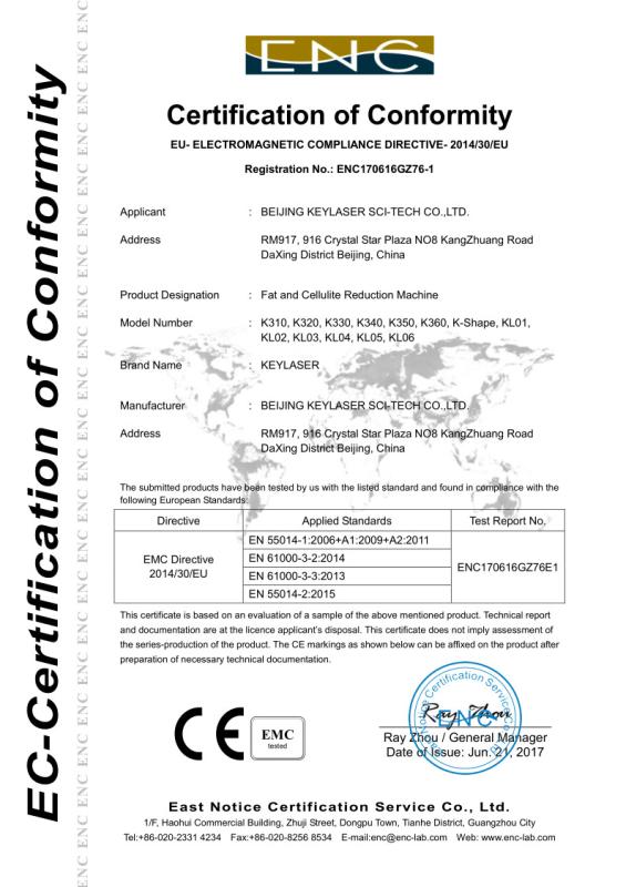 CE - Beijing KEYLASER Sci-Tech Co., Ltd.