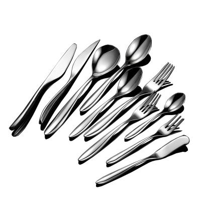 China Sustainable Bulk Modern Stainless Steel 18/10 Flatware Set Restaurant Flatware Set Mirror Finish Flatware Sets for sale