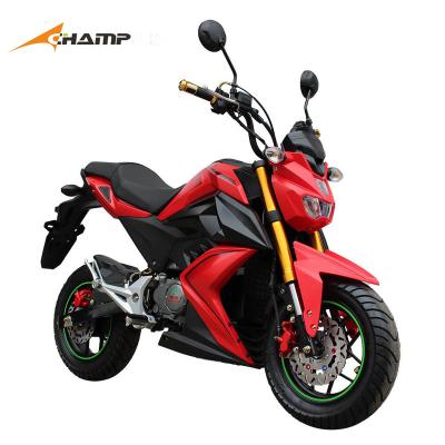 China Unique Design 60km/h Sports Motorbike Compact Adult Electric Motorbike Double Seat Motorcycle Racing Lithium for sale