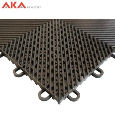 China For Commercial Wholesale Vented Modular Garage Floor Mat Tile for sale