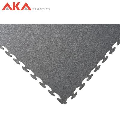 China Interior Leather Texture Tile Vinyl Plastic Interlocking Tile for sale