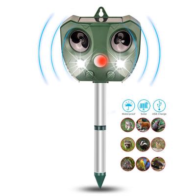 China Animal Deer Raccoon Wild Animals Alert Bird Reflector ROHS Outdoor Viable Solar Ultrasonic Animal Squirrel Bird Reflector for sale