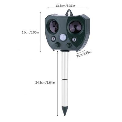 China Cat Pigeon Repeller Best Quality Solar Rechargeable Power DC3.7V ABS Plastic Animal Birds Dog Repeller Ultrasonic Outdoor IP44 Viable for sale