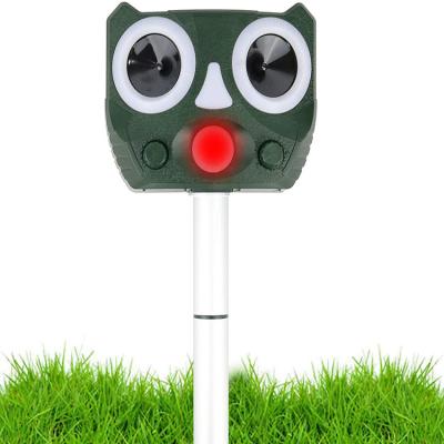 China Saijinzhi Viable Ultrasonic Rechargeable Outdoor Animal Bird Reflector Solar Powered Pest Reflector With Motion Sensor for sale