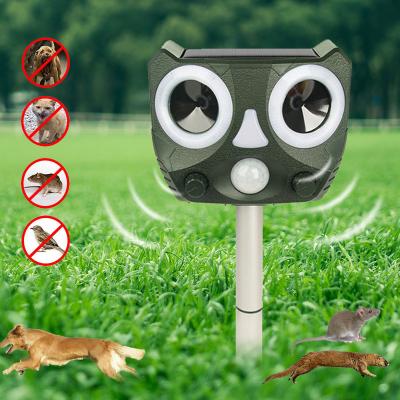 China IP44 Rat Bird Mole Mouse Dog Rodent Clamshell Viable Outdoor Waterproof Mouse Repellent Reflector Ultrasonic Bird Repeller for Garden Farm for sale