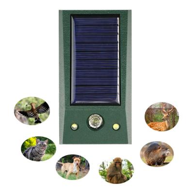 China Rechargeable Viable Ultrasonic Reflector Solar Powered Reflector Motion Sensor Flashing Light Bird Animal Reflector For Animal Control Use for sale