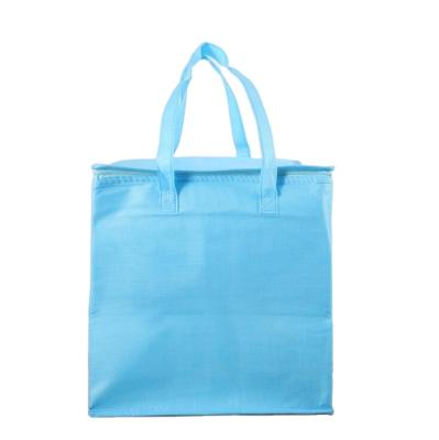 China Wholesale Reusable Grocery Delivery Bag Thermal Nonwoven Insulated Food Cooler Bag Insulated Cooler Bag for sale