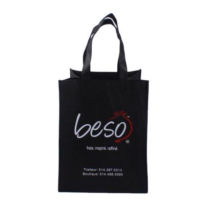 China Custom logo high quality shopping bags packaging non woven bag promotional reusable woven fabric non woven bag for sale