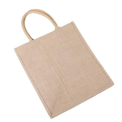 China Factory High Quality Factory High Quality Shopping Jute Tote Reusable Bag Capacity Strong Jute Bag for sale