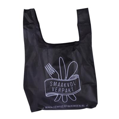 China Foldable Eco Recyclable Reusable Polyester Shopping Bag The Pocket Polyester Bag Shopping Bag for sale