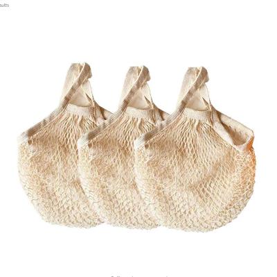 China Eco-friendly Reusable Cheap Reusable Organic Cotton Tote Shopping Mesh Bag For Vegetables And Package Mesh Shopping Bag for sale