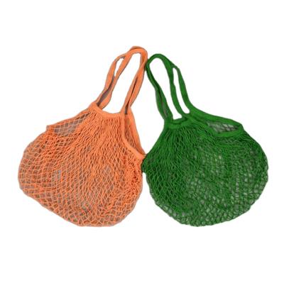 China Eco-friendly Reusable Promotional Reusable Organic Cotton Shopping Mesh Bag For Vegetables And Package Mesh Shopping Bag for sale