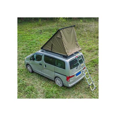 China Extended Type Vietnam Made Soft Vinyl Lightweight Triangle Car Roof Top Tent (1-2 Person) for sale