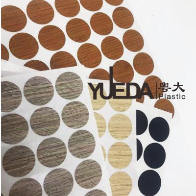 China Customizable Round Adhesive Screw Cap Stickers For Furniture Panels Dustproof for sale