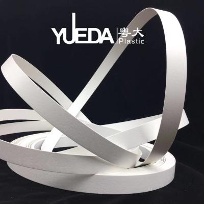 China Custom Made Decorative Edge Banding 3mm Pvc Edge Banding With Circular Embossing for sale