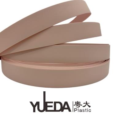 China Delicate Pink Plastic Edge Lipping Edging Tape For Cupboards Smooth Touch Exquisite for sale