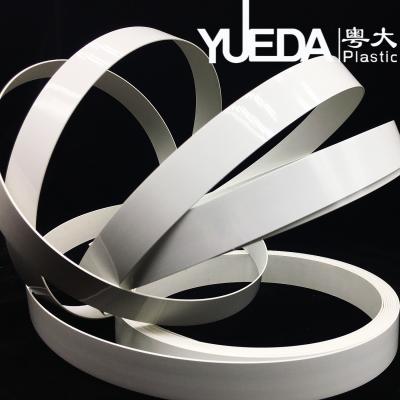 China Stylish High Gloss Furniture Edgebanding PVC Edge Banding Strip Environmentally Friendly for sale