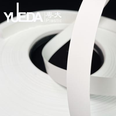 China Ultra Soft Touch Skin Feeling White Cabinet Edge Banding 0.4mm-3mm Edge Banding Tape for sale