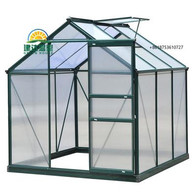 China Agriculture Garden Greenhouses Tent Art Space Horticultural PC Sheet Garden Hydroponic Planting Greenhouses House Aluminum Greenhouse Wide for sale