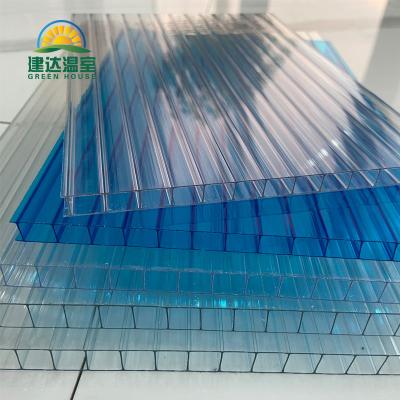 China 8mm Modern Plastic Greenhouse Building Materials PC Sheets Clear Polycarbonate Hollow Sheet for sale